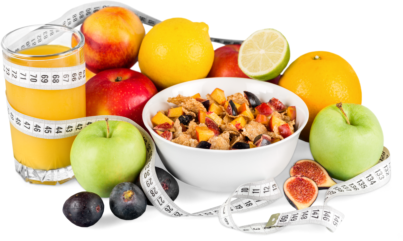 Diet Weight Loss Breakfast Concept  